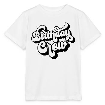 Birthday Crew Matching Group Birthday Party Outfit - Stanley/Stella MINI CREATOR Kids’ T-Shirt - white - Front - Maike (125cm)