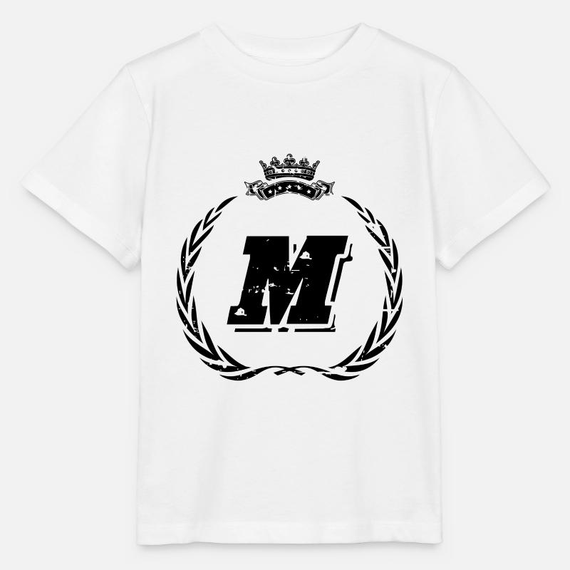M Buchstabe Kranz - Stanley/Stella Kinder T-Shirt MINI CREATOR - Weiß