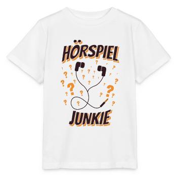 Kopfhörer Fragezeichen Hörbuch Hörspiel Junkie - Stanley/Stella Kinder T-Shirt MINI CREATOR  - Weiß - Vorne - Maike (125cm)