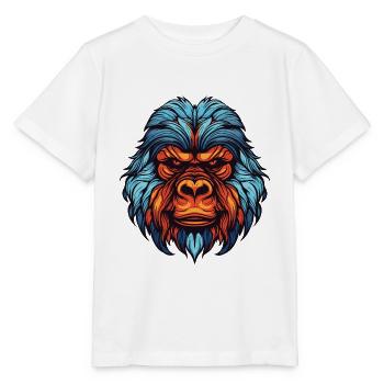 Gorilla Portrait - Stanley/Stella Kinder T-Shirt MINI CREATOR  - Weiß - Vorne - Maike (125cm)