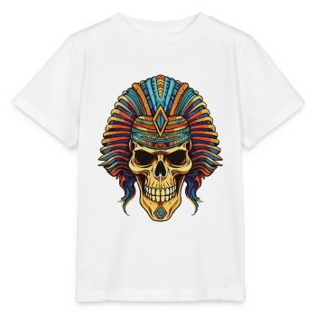 Crâne de pharaon - T-shirt bio MINI CREATOR Stanley/Stella Enfant - blanc - Devant - Maike (125cm)