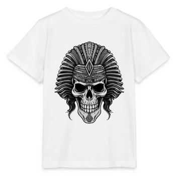 Crâne de pharaon - T-shirt bio MINI CREATOR Stanley/Stella Enfant - blanc - Devant - Maike (125cm)