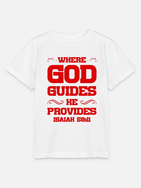 gott lenkt bibel - Stanley/Stella Kinder T-Shirt MINI CREATOR - Weiß