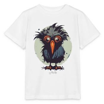Confus et échevelé petit oiseau mignon - T-shirt bio MINI CREATOR Stanley/Stella Enfant - blanc - Devant - Maike (125cm)