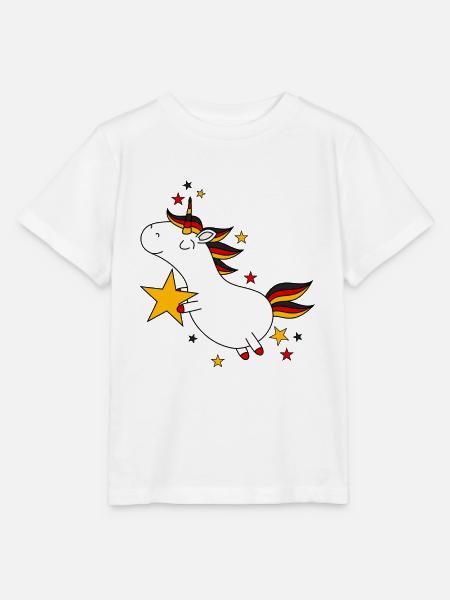 Deutschland Einhorn - Stanley/Stella Kinder T-Shirt MINI CREATOR  - Weiß