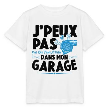 Je Peux Pas J'ai Des Trucs À Faire Dans Mon Garage - T-shirt bio MINI CREATOR Stanley/Stella Enfant - blanc - Devant - Maike (125cm)