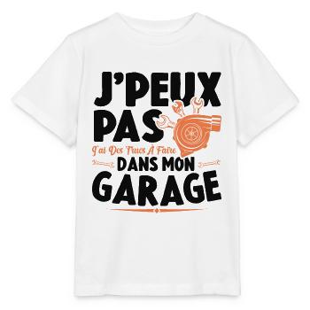 Je Peux Pas J'ai Des Trucs À Faire Dans Mon Garage - T-shirt bio MINI CREATOR Stanley/Stella Enfant - blanc - Devant - Maike (125cm)