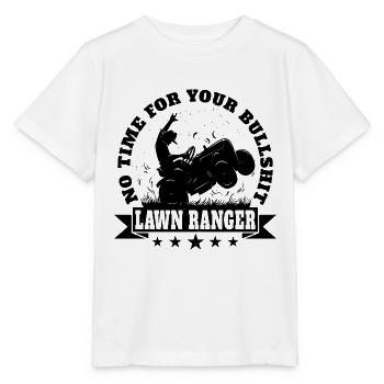 Lawn Ranger - Tondeuse à gazon Tracteur de pelouse Tonte de pelouse - T-shirt bio MINI CREATOR Stanley/Stella Enfant - blanc - Devant - Maike (125cm)