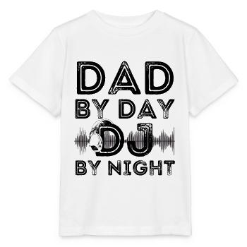 Dad By Day DJ By Night - Stanley/Stella MINI CREATOR Kids’ T-Shirt - white - Front - Maike (125cm)