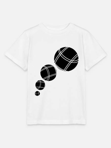 Boule Petanque Boccia Boules - Stanley/Stella Kinder T-Shirt MINI CREATOR - Weiß