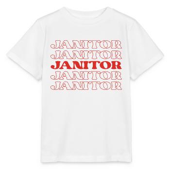 Janitor Custodian Cleaner Maintenance Worker - Stanley/Stella MINI CREATOR Kids’ T-Shirt - white - Front - Maike (125cm)