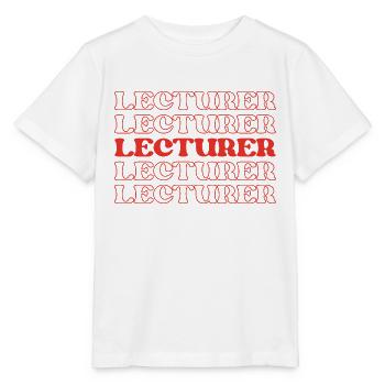 Conférencier, Enseignant, Instructeur, Conférencier, Éducateur - T-shirt bio MINI CREATOR Stanley/Stella Enfant - blanc - Devant - Maike (125cm)