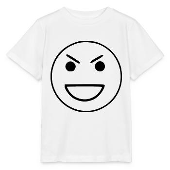 Emoji sketch annoys black - Stanley/Stella MINI CREATOR Kids’ T-Shirt - white - Front - Maike (125cm)
