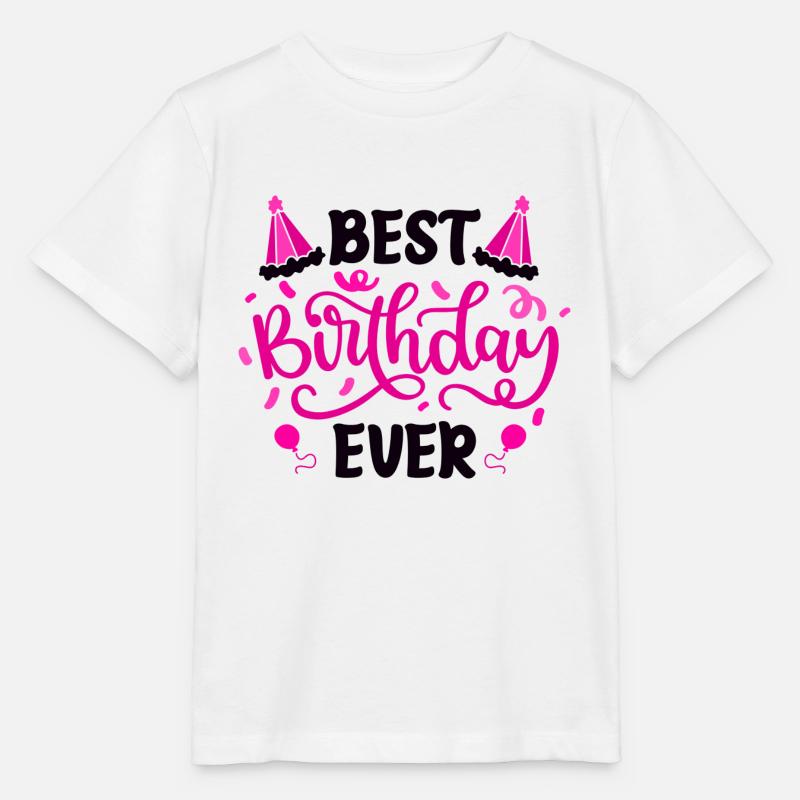 Best Birthday Ever - Stanley/Stella Kinder T-Shirt MINI CREATOR  - Weiß