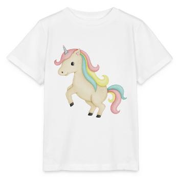 licorne mignonne - T-shirt bio MINI CREATOR Stanley/Stella Enfant - blanc - Devant - Maike (125cm)