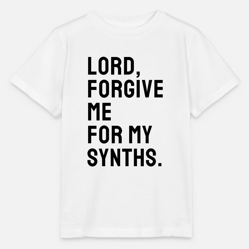 Synth Techno Electro music gift - Stanley/Stella MINI CREATOR Kids’ T-Shirt - white