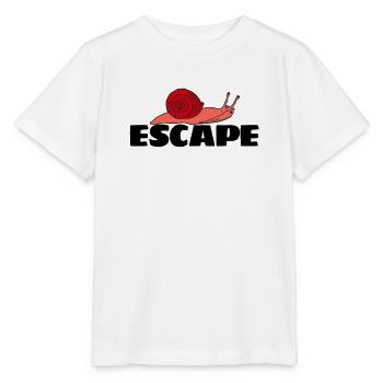 L’escargot ramper lentement drôle - T-shirt bio MINI CREATOR Stanley/Stella Enfant - blanc - Devant - Maike (125cm)