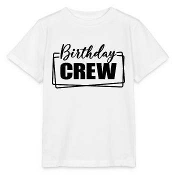 Birthday Crew Matching Group Birthday Party Outfit - Stanley/Stella MINI CREATOR Kids’ T-Shirt - white - Front - Maike (125cm)