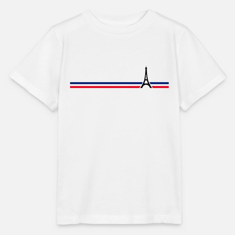 Paris - Tour Eiffel - T-shirt bio MINI CREATOR Stanley/Stella Enfant - blanc
