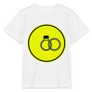Symbole des alliances - T-shirt bio MINI CREATOR Stanley/Stella Enfant - blanc - Devant - Maike (125cm)