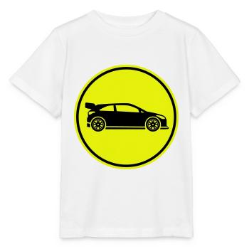 Auto Rennfahrer - Stanley/Stella Kinder T-Shirt MINI CREATOR  - Weiß - Vorne - Maike (125cm)