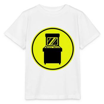 Arcade Retro Gamer - Stanley/Stella Kinder T-Shirt MINI CREATOR  - Weiß - Vorne - Maike (125cm)
