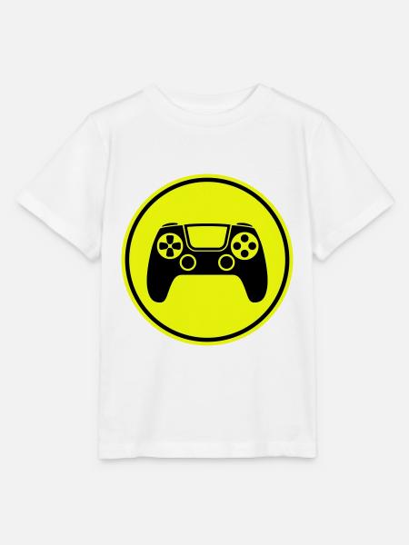 Gamepad Symbol Controller - Stanley/Stella Kinder T-Shirt MINI CREATOR  - Weiß