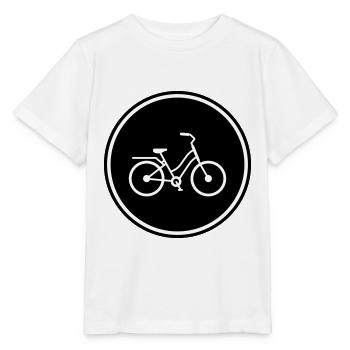 Fahrrad Icon - Stanley/Stella Kinder T-Shirt MINI CREATOR  - Weiß - Vorne - Maike (125cm)