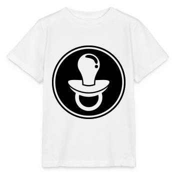 Pacifier Icon Icon - Stanley/Stella MINI CREATOR Kids’ T-Shirt - white - Front - Maike (125cm)