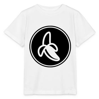 Banane Icon - Stanley/Stella Kinder T-Shirt MINI CREATOR  - Weiß - Vorne - Maike (125cm)