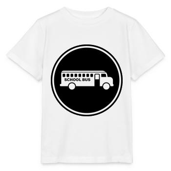 School bus school - Stanley/Stella MINI CREATOR Kids’ T-Shirt - white - Front - Maike (125cm)