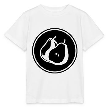 Birne Obst - Stanley/Stella Kinder T-Shirt MINI CREATOR  - Weiß - Vorne - Maike (125cm)