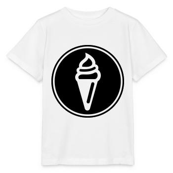 Icône d’icône de glace - T-shirt bio MINI CREATOR Stanley/Stella Enfant - blanc - Devant - Maike (125cm)