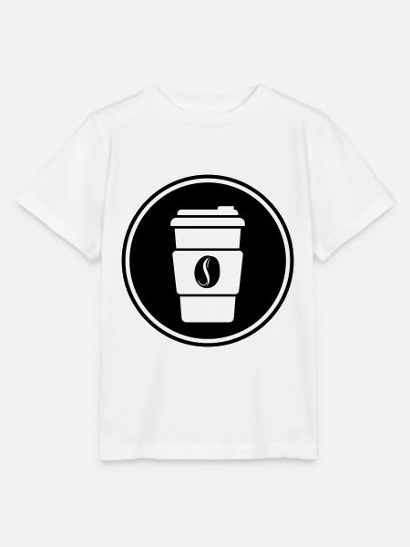 Kaffee Symbol - Stanley/Stella Kinder T-Shirt MINI CREATOR - Weiß