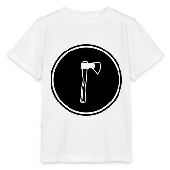 Symbole de hache - T-shirt bio MINI CREATOR Stanley/Stella Enfant - blanc - Devant - Maike (125cm)