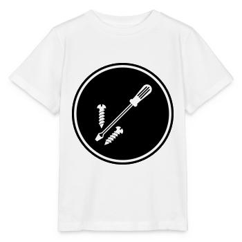 Symbole du tournevis - T-shirt bio MINI CREATOR Stanley/Stella Enfant - blanc - Devant - Maike (125cm)