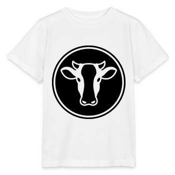 Kuh Kopf - Stanley/Stella Kinder T-Shirt MINI CREATOR  - Weiß - Vorne - Maike (125cm)