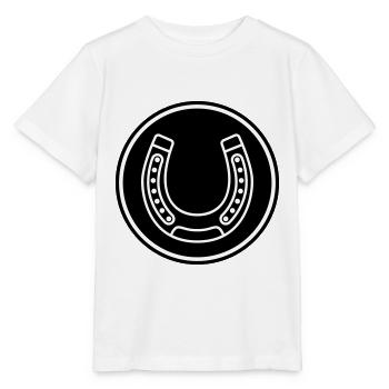 Hufeisen Icon - Stanley/Stella Kinder T-Shirt MINI CREATOR  - Weiß - Vorne - Maike (125cm)