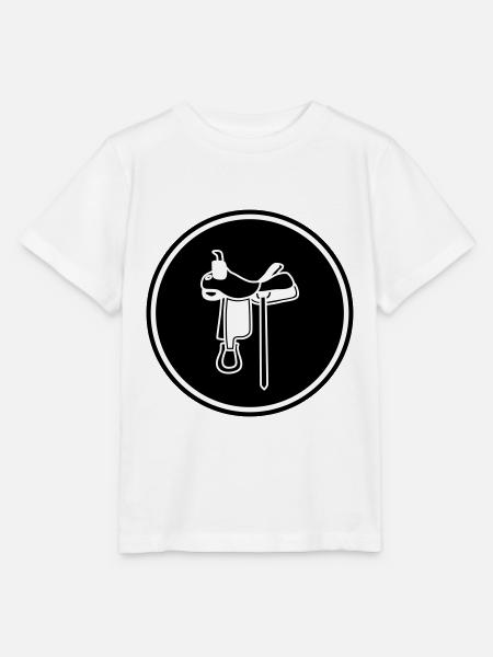 Sattel Symbol - Stanley/Stella Kinder T-Shirt MINI CREATOR - Weiß