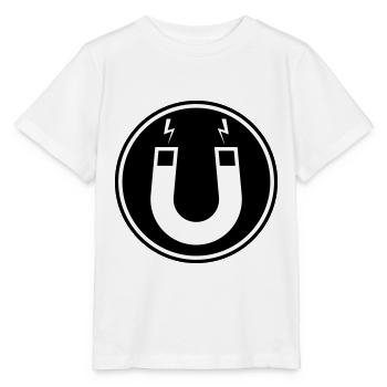 Hufeisen magnet - Stanley/Stella Kinder T-Shirt MINI CREATOR  - Weiß - Vorne - Maike (125cm)