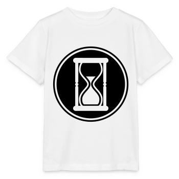 Icône en forme de sablier - T-shirt bio MINI CREATOR Stanley/Stella Enfant - blanc - Devant - Maike (125cm)