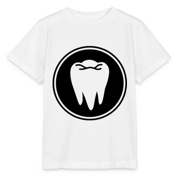 Tooth icon icon - Stanley/Stella MINI CREATOR Kids’ T-Shirt - white - Front - Maike (125cm)