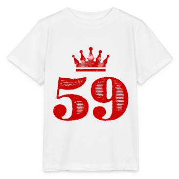 59 Couronne numérique - T-shirt bio MINI CREATOR Stanley/Stella Enfant - blanc - Devant - Maike (125cm)