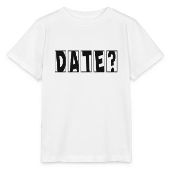 Date? Flirten Single Valentinstag - Stanley/Stella Kinder T-Shirt MINI CREATOR  - Weiß - Vorne - Maike (125cm)