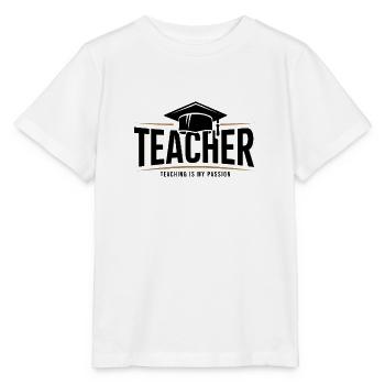 Teacher Teacher Pupil School Profession - Stanley/Stella MINI CREATOR Kids’ T-Shirt - white - Front - Maike (125cm)