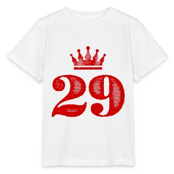 29 Couronne numérique - T-shirt bio MINI CREATOR Stanley/Stella Enfant - blanc - Devant - Maike (125cm)