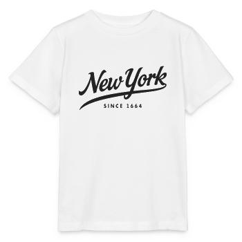 New York Big Apple Since 1664 - Stanley/Stella Kinder T-Shirt MINI CREATOR  - Weiß - Vorne - Maike (125cm)