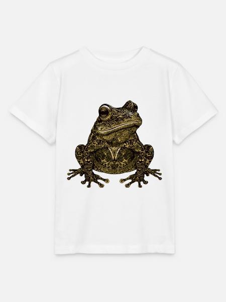 Frosch Tier - Stanley/Stella Kinder T-Shirt MINI CREATOR - Weiß