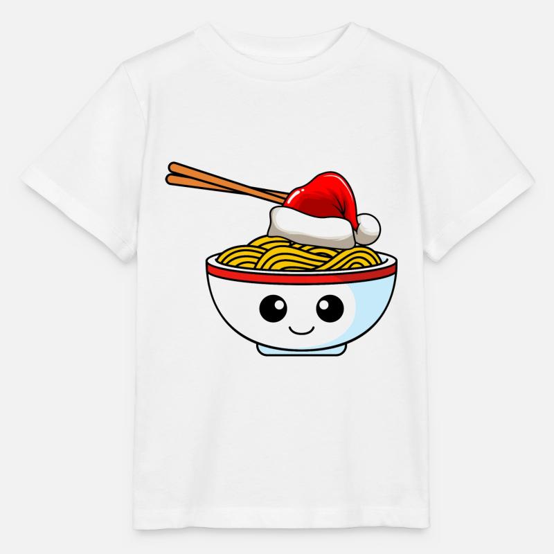 Nudeln Weihnachten Comic Xmas - Stanley/Stella Kinder T-Shirt MINI CREATOR - Weiß
