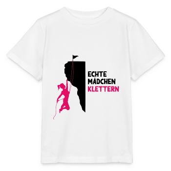 Bouldern klettern Kletterer Frau Geschenk Berge - Stanley/Stella Kinder T-Shirt MINI CREATOR  - Weiß - Vorne - Maike (125cm)